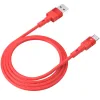 Cablu Date Type C Hoco U82 Cool Grace Silicon 1.2m Rosu