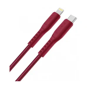 Cablu Date Type C la Lightning Uniq Flex 3A 1.2m Rosu