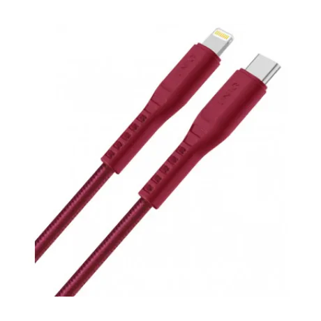 Cablu Date Type C la Lightning Uniq Flex 3A 1.2m Rosu