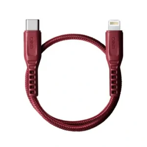 Cablu Date Type C la Lightning Uniq Flex 3A 0.3m Rosu