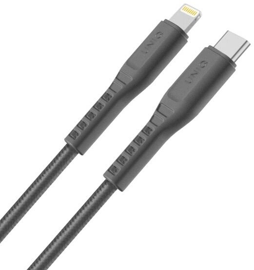 Cablu Date Type C la Lightning Uniq Flex 3A 1.2m Gri thumb