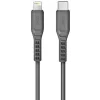 Cablu Date Type C la Lightning Uniq Flex 3A 1.2m Gri