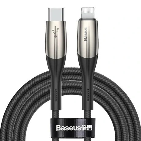 Cablu Date Type C to Lightning Baseus Horizontal PD 18W 2m Negru