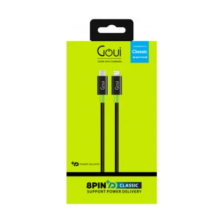 Cablu Date Type C to Lightning Goui Classic G-CLASSICC94BK 1m Negru