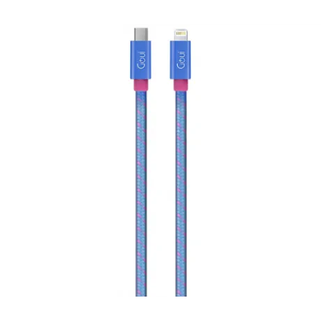 Cablu Date Type C to Lightning Goui Fashion G-FASHIONC94-B 1m Albastru