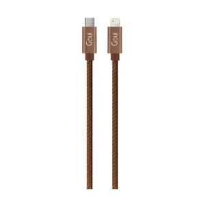 Cablu Date Type C to Lightning Goui Fashion G-FASHIONC94BR 1m Maro