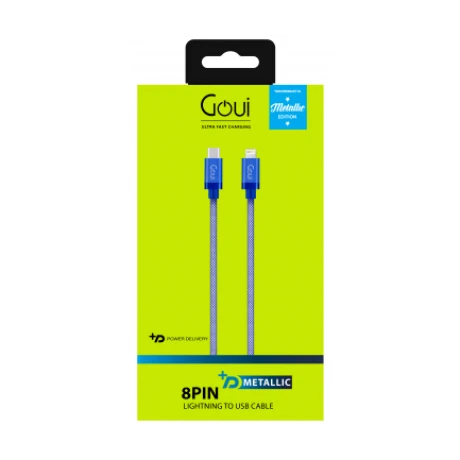 Cablu Date Type C to Lightning Goui Metallic G-METALLICC94-B 1m Albastru