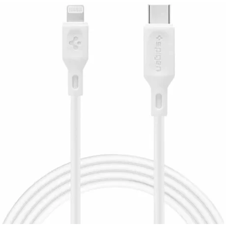 Cablu Date Type C to Lightning Spigen 1m Alb