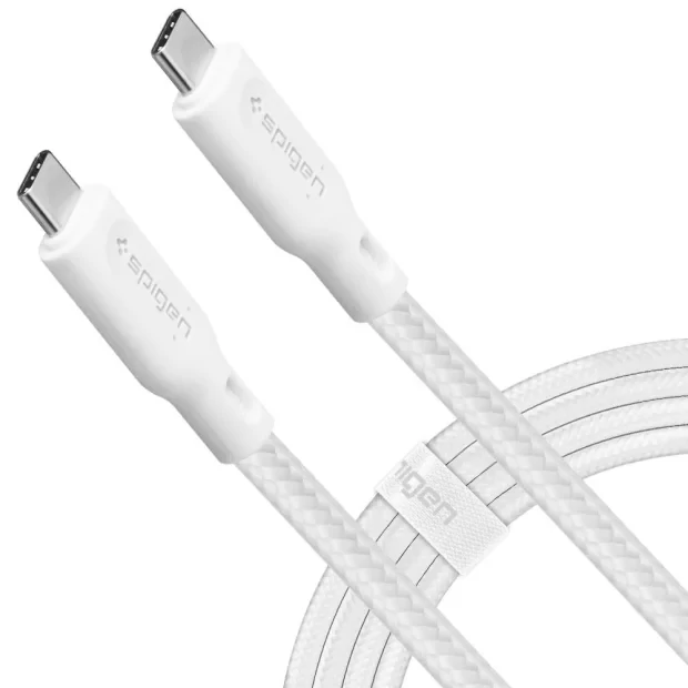 Cablu Date Type C to Type C Spigen C11C1 QC 3.0 1.5m White