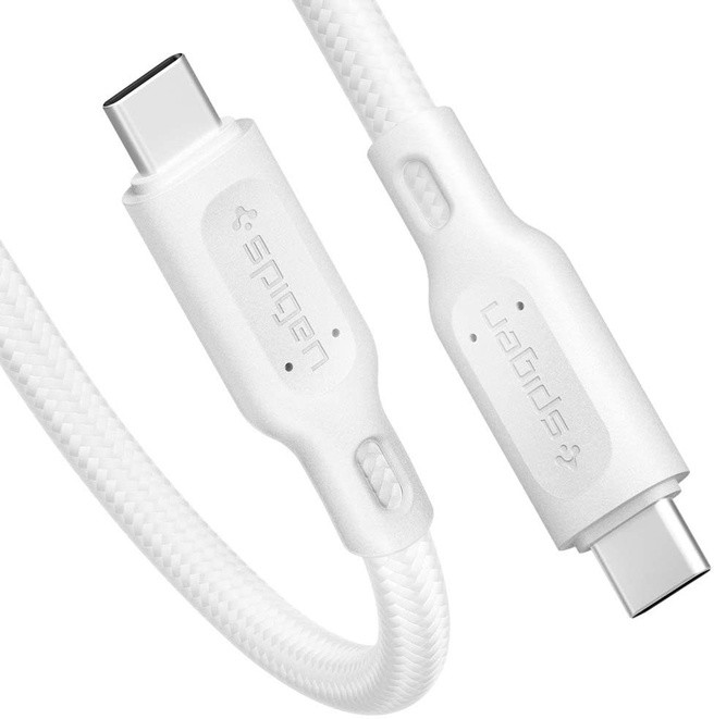 Cablu Date Usb-C Spigen C10C3 QC 3.0 1.5m White thumb