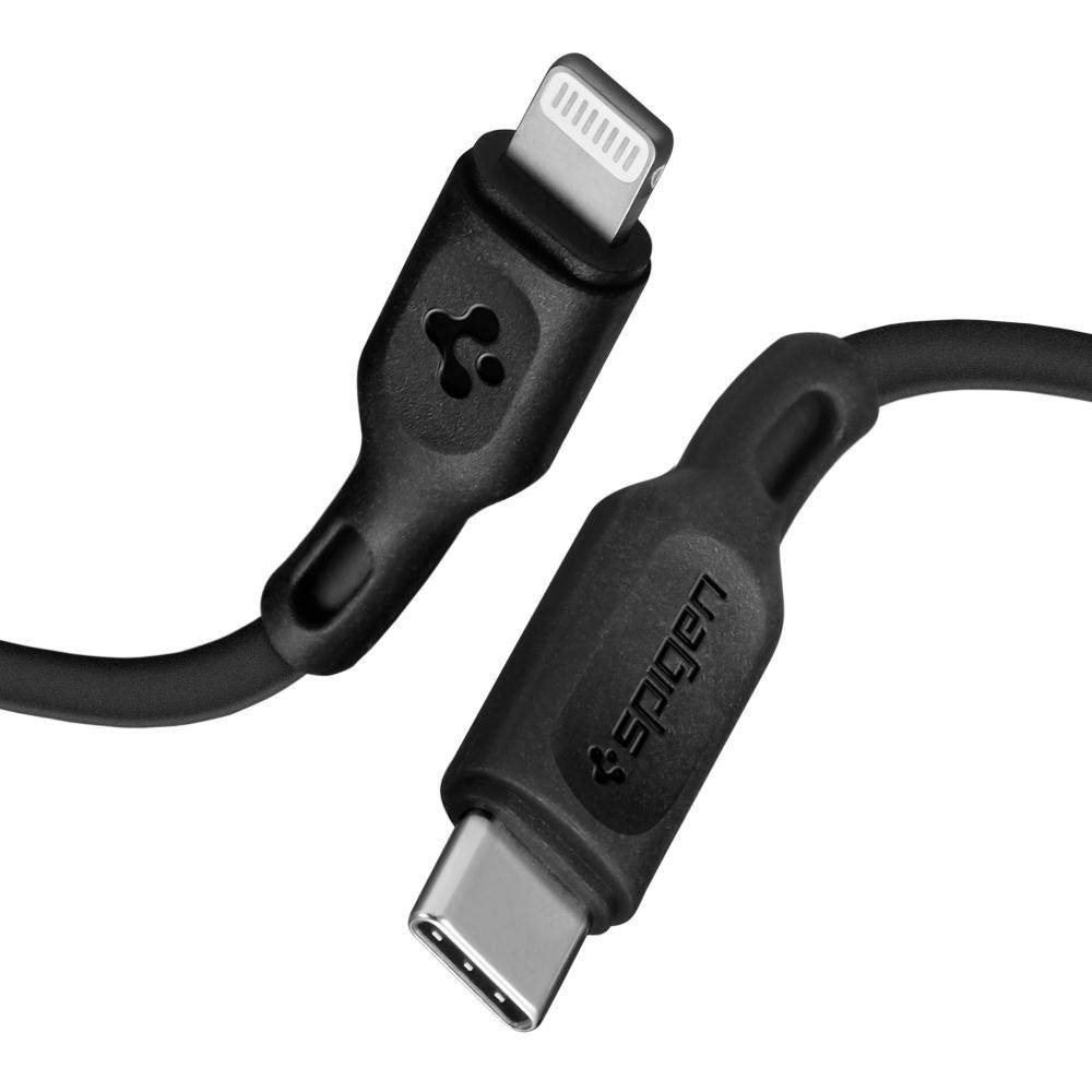 Cablu Date Usb-C Spigen C10CL QC 3.0 0.9m Black thumb