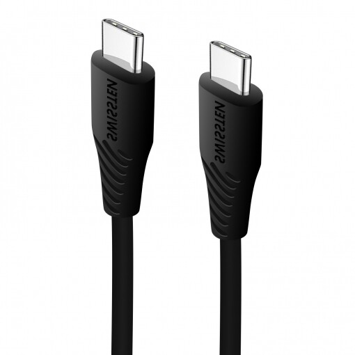 Cablu Date Usb C to Type C Swissten 0.4m Negru thumb