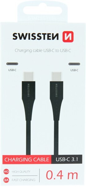 Cablu Date Usb C to Type C Swissten 0.4m Negru thumb