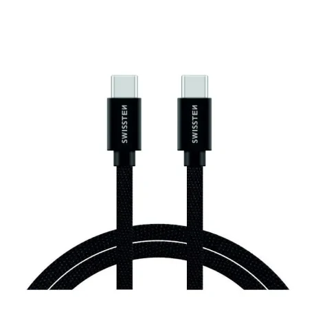Cablu Date Usb C to Type C Swissten Textil 1.2m Negru