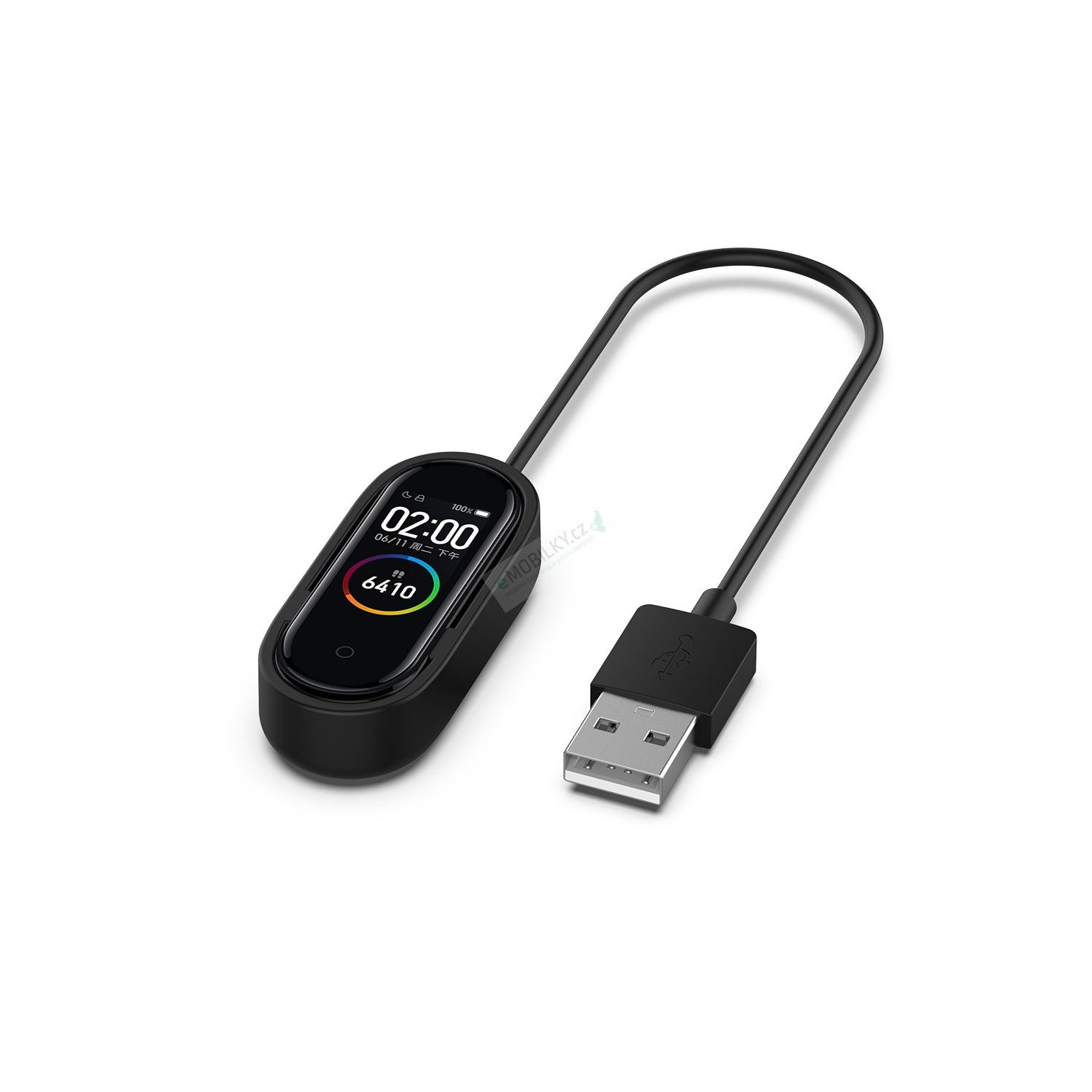 Cablu Incarcare Usb Tactical pentru Xiaomi MiBand 4 5V 20 cm Negru thumb