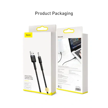 Cablu Date Usb to Jack 3.5mm Baseus Cafule 2A 1m Negru