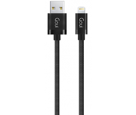 Cablu Date Usb to Lightning Goui Metallic  1m Negru thumb