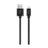 Cablu Date Usb to Lightning Goui Metallic  1m Negru