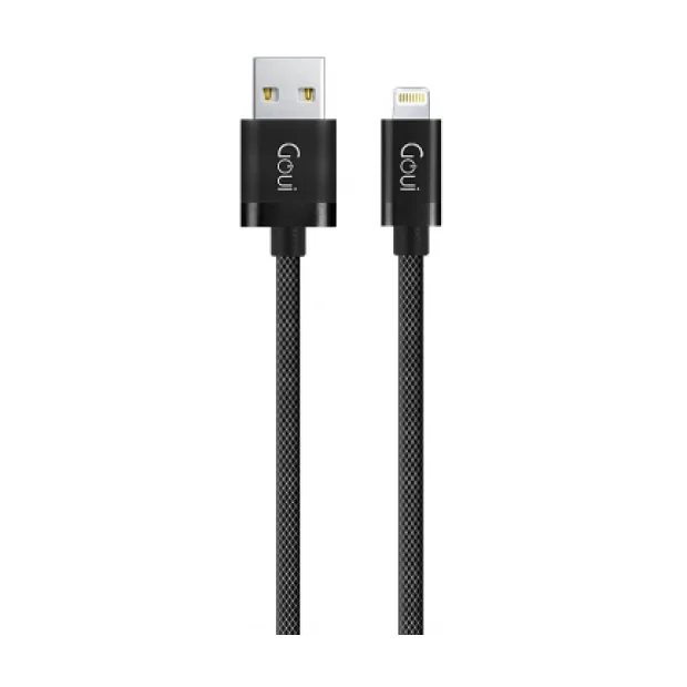 Cablu Date Usb to Lightning Goui Metallic  1m Negru