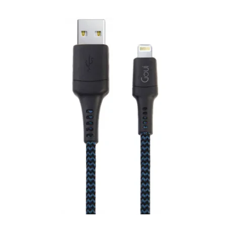 Cablu Date Usb to Lightning Goui Tough G-LC2M-8PIN 2m Albastru-Negru