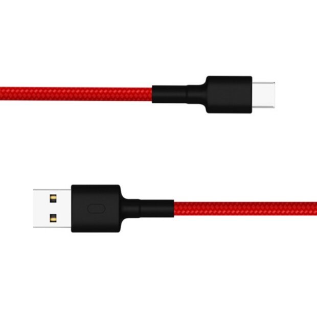 Cablu Date Xiaomi Mi Micro Usb-Type C Textil 1m Rosu