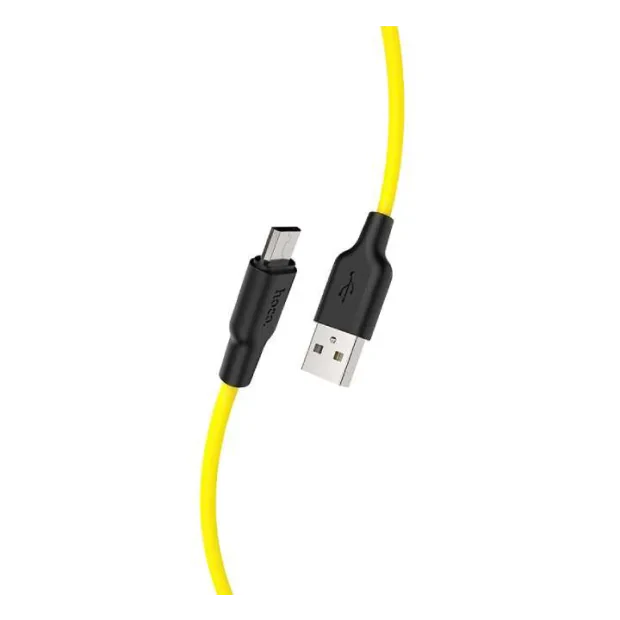 Cablu Hoco X21 Micro USB 1m Negru-Galben