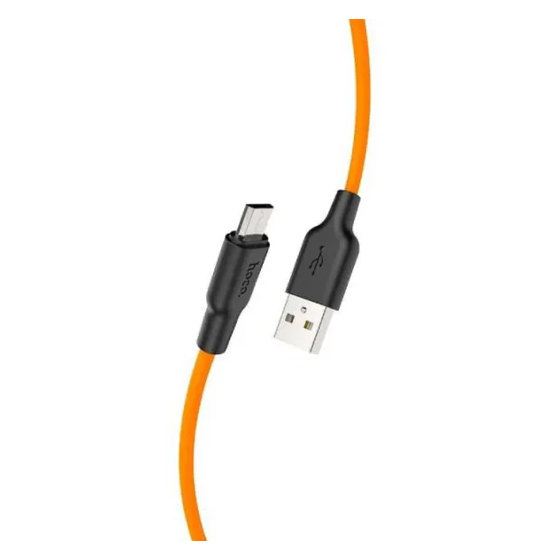 Cablu X21 Micro USB Hoco 1m Negru+Portocaliu