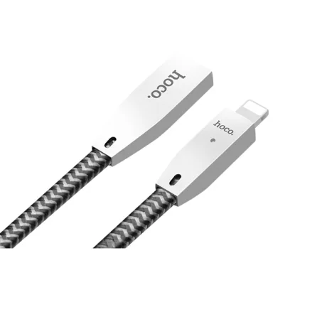 Cablu incarcare lightning Smart Power Off, Hoco U11 Negru