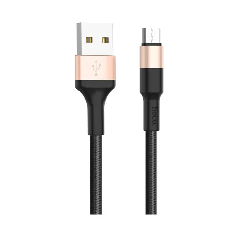 Cablu incarcare/transfer date Micro Usb X26 Hoco Negru