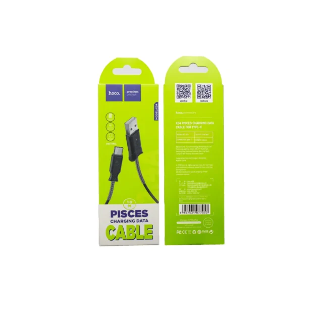 Cablu incarcare/transfer date Type-C Hoco X24 Negru