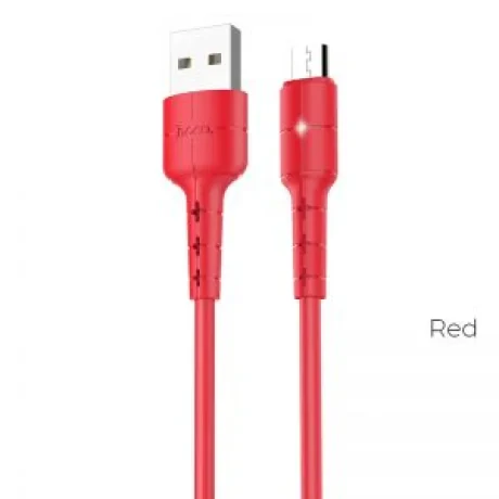 Cablu Micro Usb cu incarcare rapida, Hoco X30 Rosu 1,2M