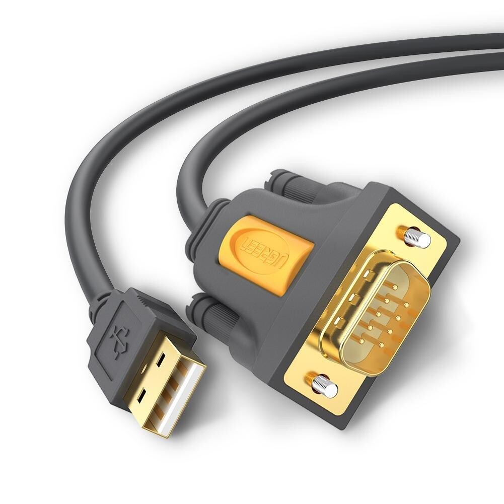 Cablu Universal Ugreen Usb 2.0 to DB9 RS-232 1m Negru thumb