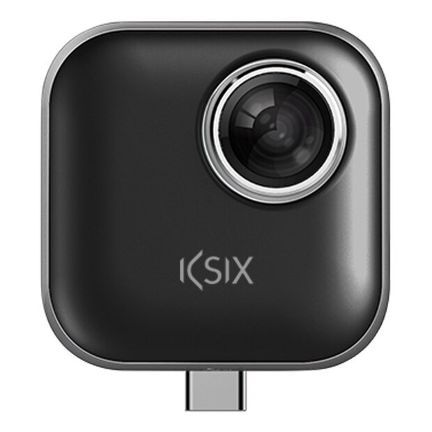 Camera VR 360 Ksix cu Adaptor Micro Usb la Type C Negru