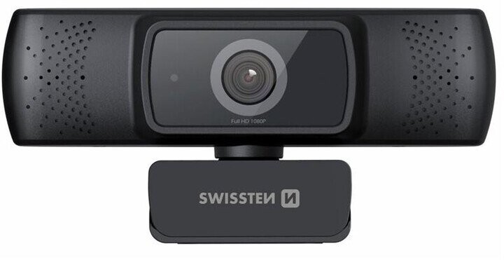 Camera Web Swissten FHD 1080P Full HD Microfon Negru thumb