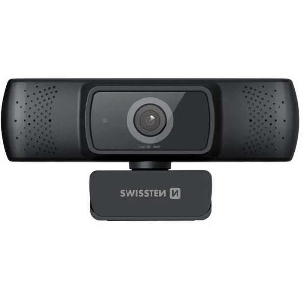 Camera Web Swissten FHD 1080P Full HD Microfon Negru