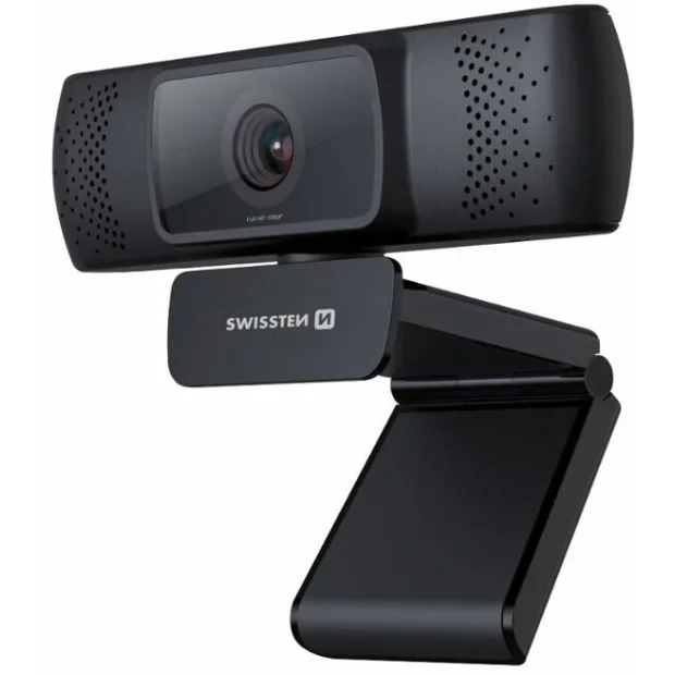 Camera Web Swissten FHD 1080P Full HD Microfon Negru