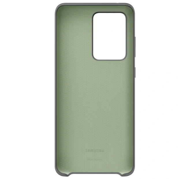 Capac protectie spate Samsung Silicone Cover pentru Galaxy S20 Ultra EF-PG988T Gray