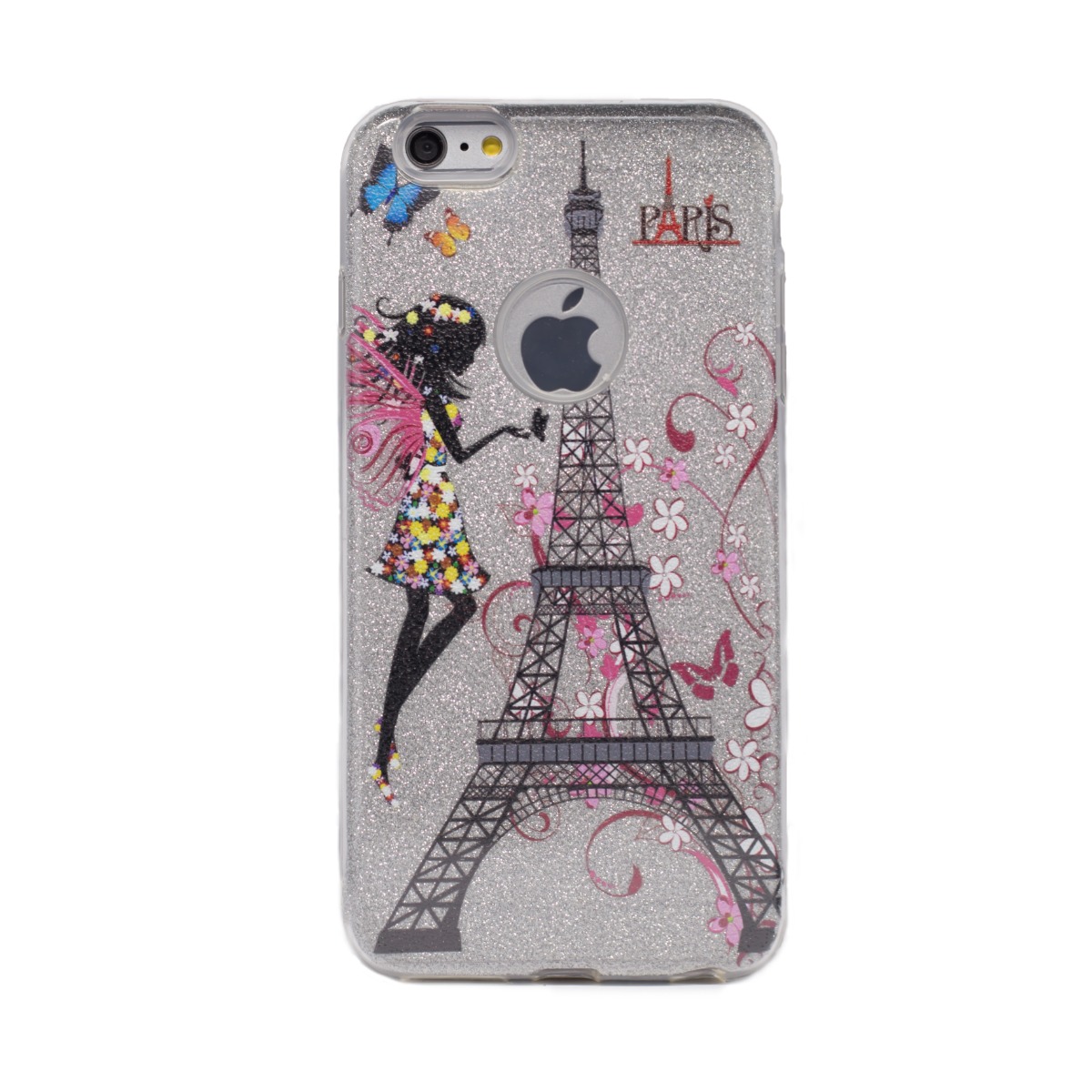 Carcasa fashion glitter iPhone 6 Plus, Contakt Argintie thumb