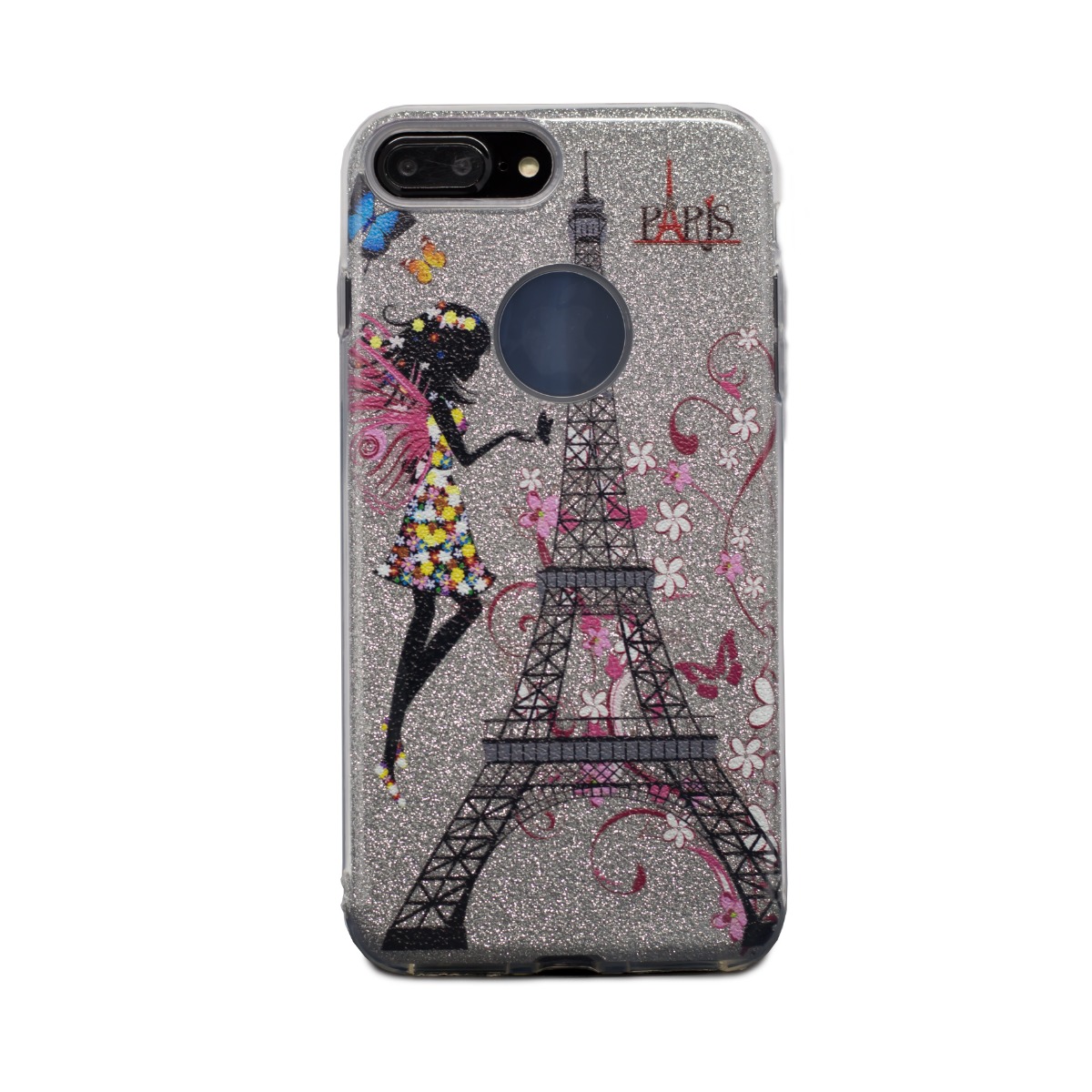 Carcasa fashion glitter iPhone 7 Plus Contakt Argintie thumb