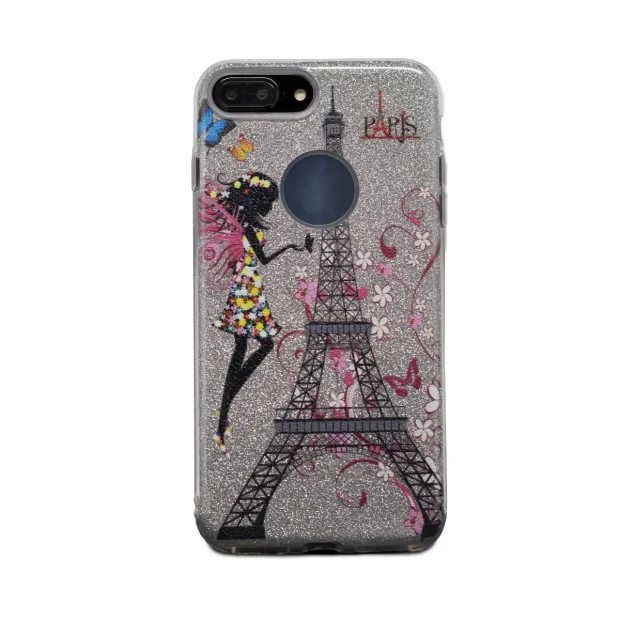 Carcasa fashion glitter iPhone 7 Plus Contakt Argintie