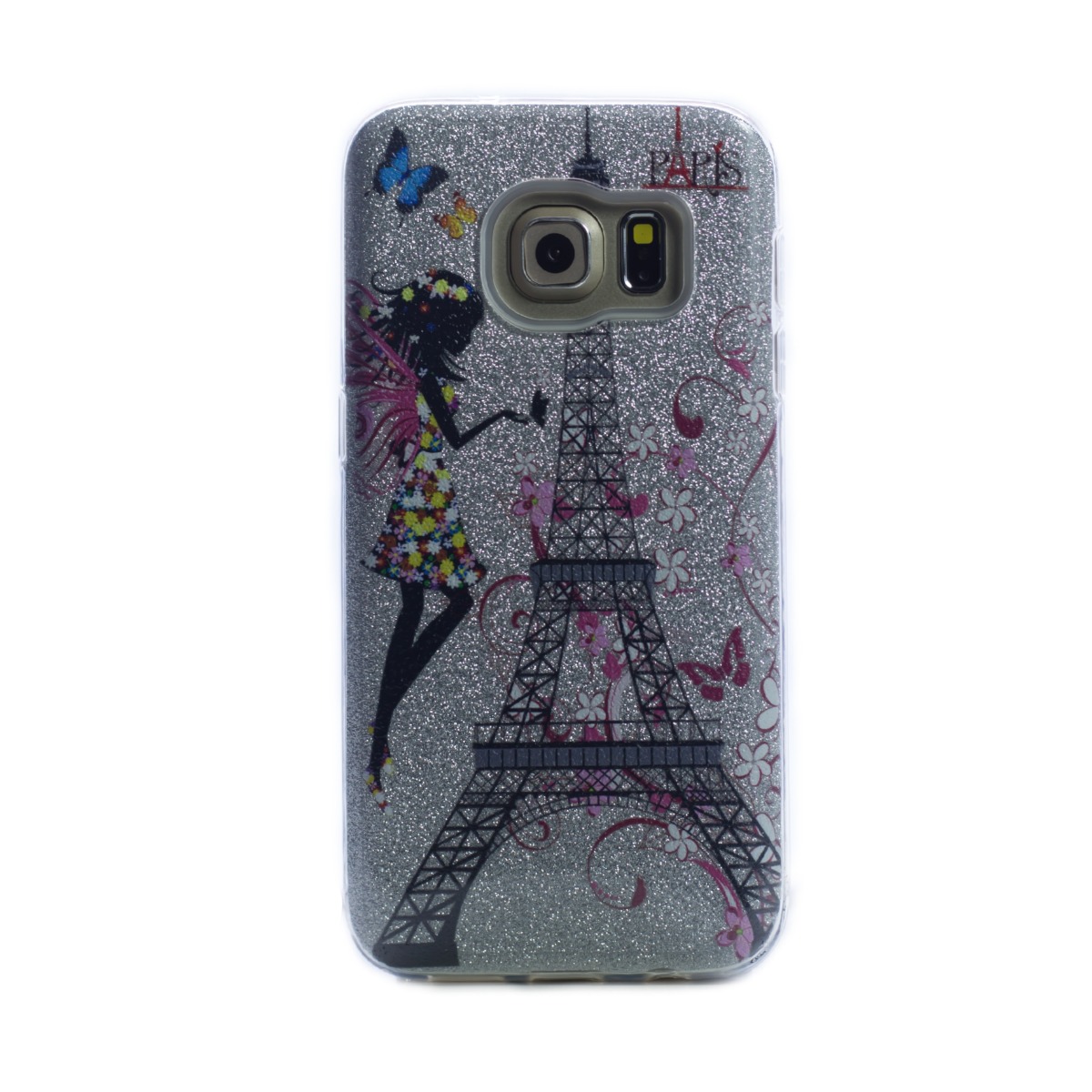 Carcasa fashion glitter Samsung Galaxy S7, Contakt Argintie thumb