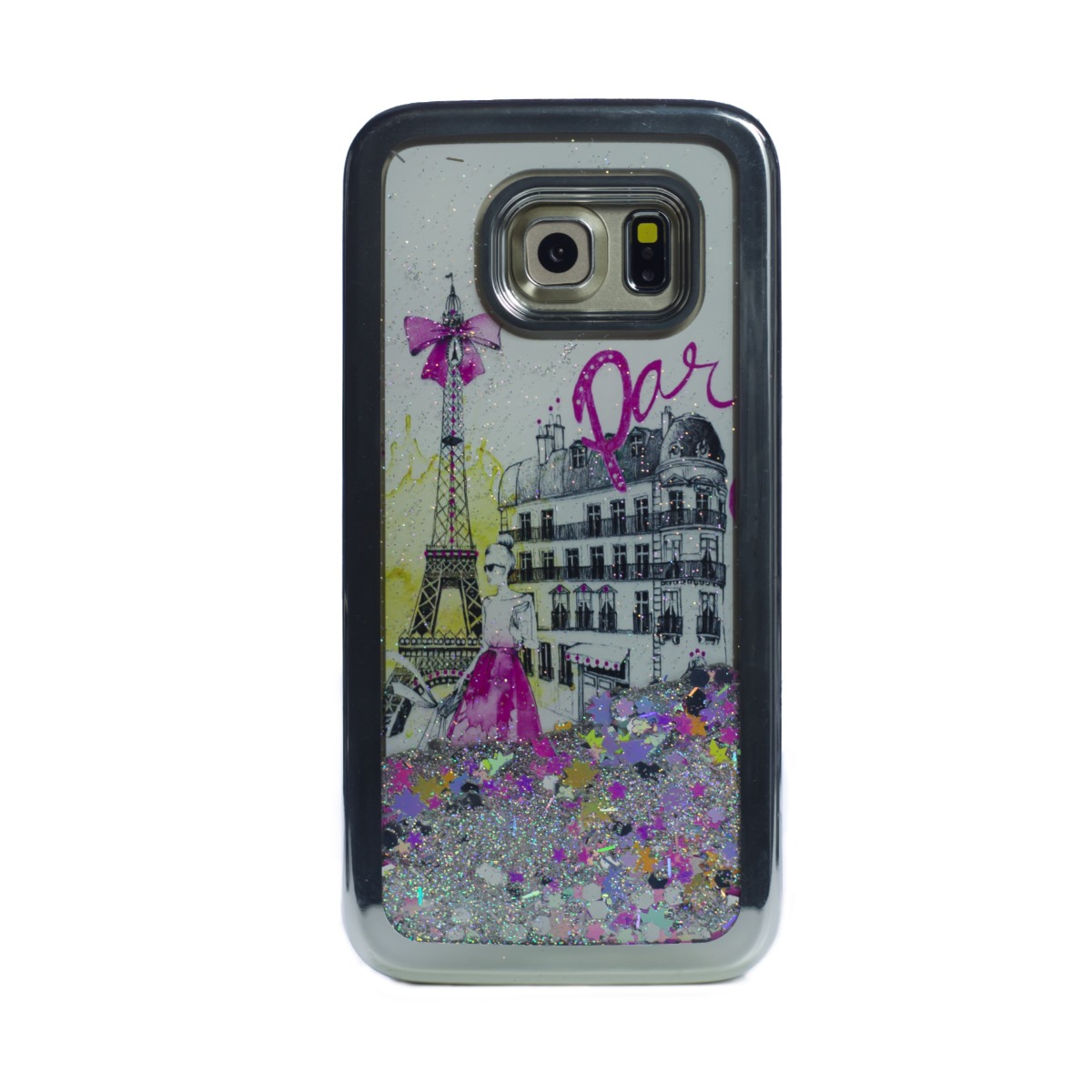 Carcasa fashion liquid Samsung Galaxy S7, Contakt Argintie thumb