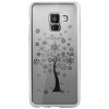 Carcasa Fashion Samsung Galaxy A8 Plus 2018 Tree Argintie Beeyo