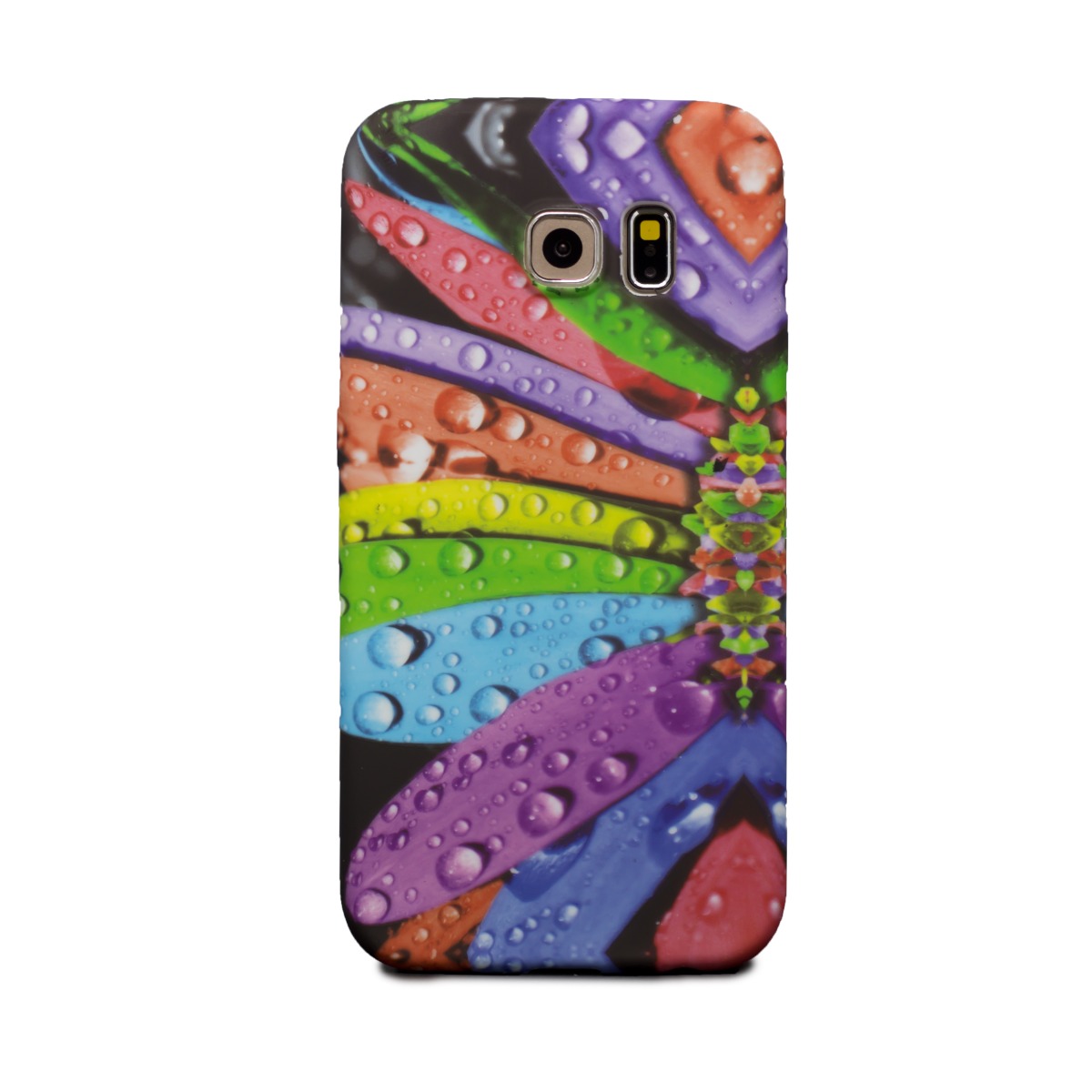 Carcasa Fashion Samsung Galaxy S6 Edge, Rainbow Flower thumb