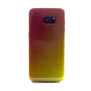 Carcasa fashion Samsung Galaxy S7 Edge, Contakt Glitter Auriu