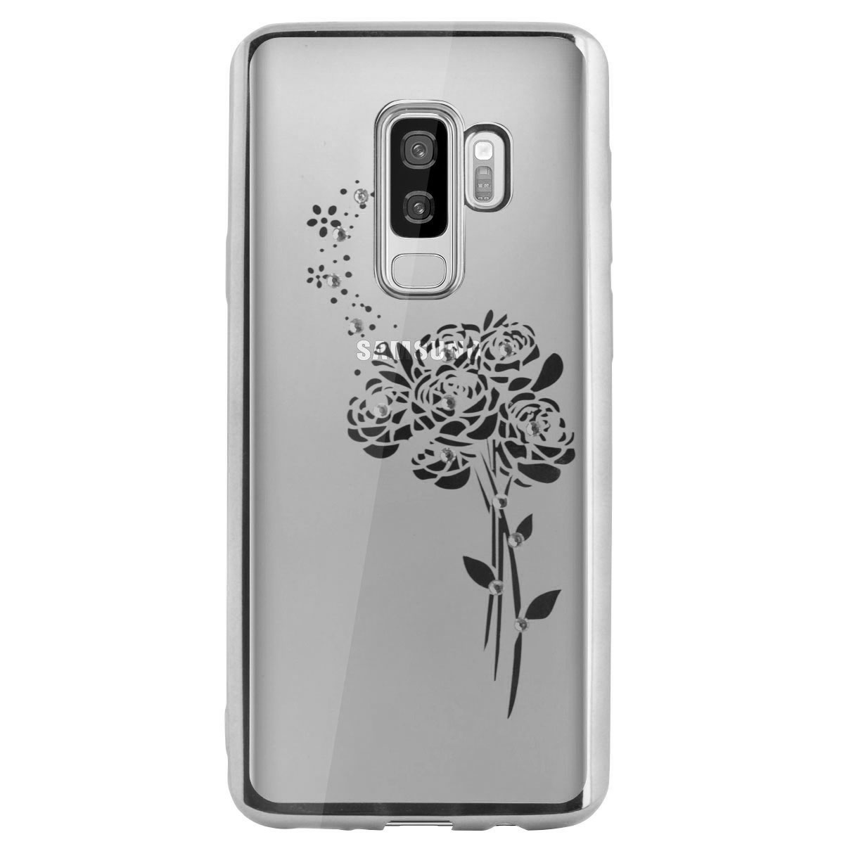 Carcasa Fashion Samsung Galaxy S9 Plus Roses Argintie Beeyo thumb