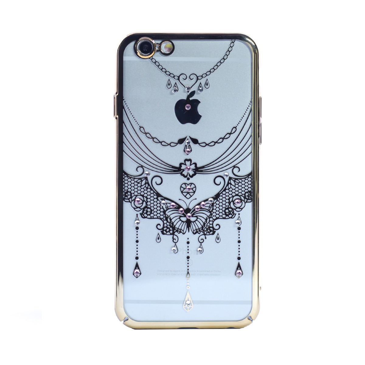 Husa hard fashion iPhone 6/6S Contakt Gold Butterfly thumb