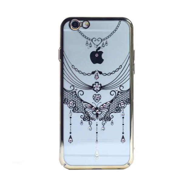 Husa hard fashion iPhone 6/6S Contakt Gold Butterfly