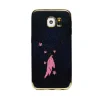 Husa hard fashion Samsung Galaxy S6, Contakt Black feather