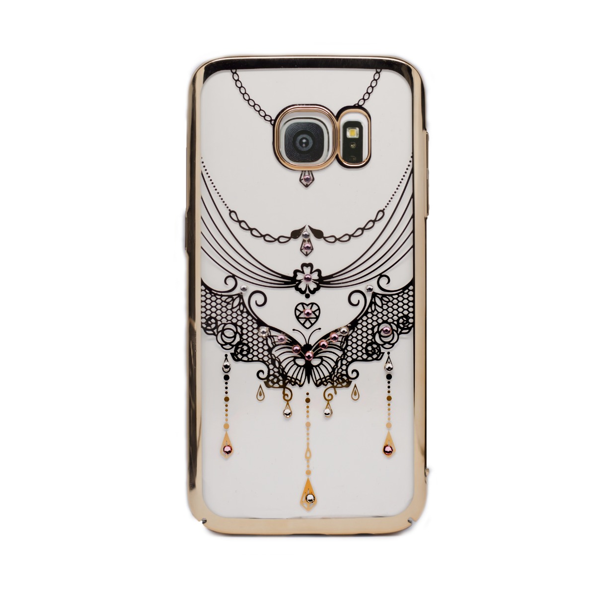 Carcasa hard fashion Samsung Galaxy S7, Contakt Gold Butterfly thumb